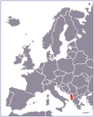 carte du Albanie