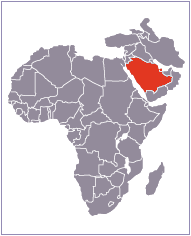 carte du Arabie saoudite