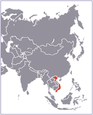 carte du Vietnam